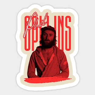 Phil collins\\\retro for fans Sticker